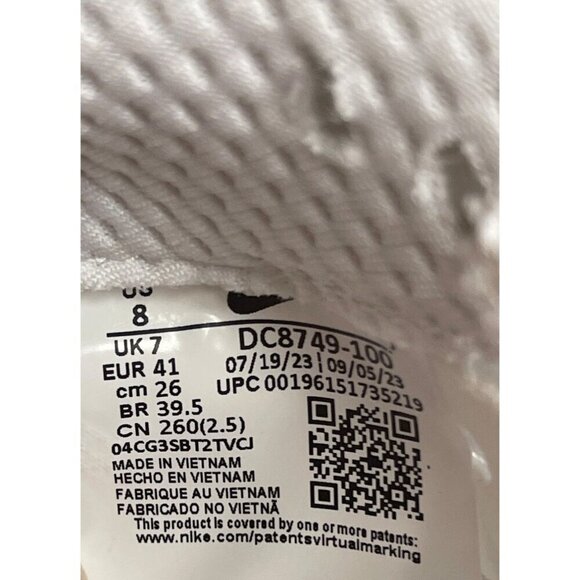 NEW! Nike Men\'s Zoom Rival Distance Spike Shoes White DC8749-100 Unisex Size 8 main image 5